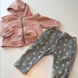 Girls 6 Month kitty hoodie and pants
